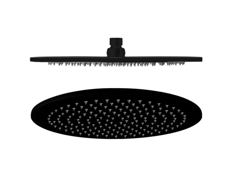 Deszczownica Slim okrągła 30 cm z ramieniem Vedo VSN7030CZ+VSN0204ASCZ czarny mat