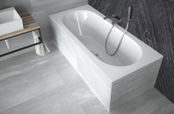 Wanna prostokątna 150x75 cm Besco Vitae Slim z niskim rantem