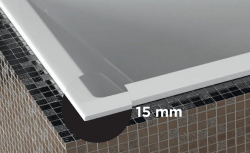 Wanna asymetryczna 150x75 cm Besco Avita Slim niski rant