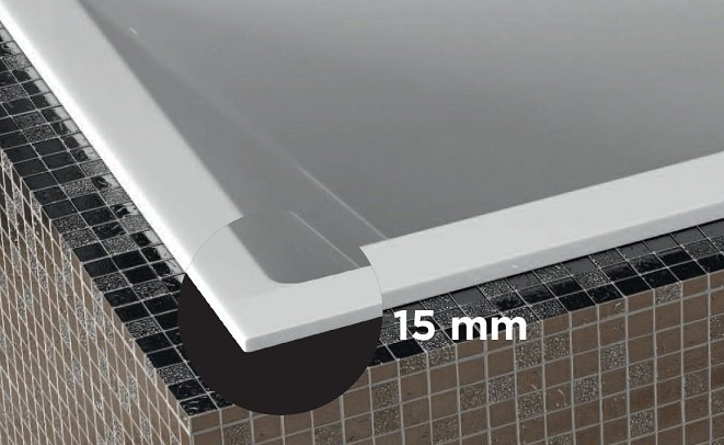 Wanna asymetryczna 150x75 cm Besco Avita Slim niski rant