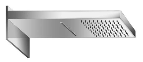 Przejdź do produktu Deszczownica prostokątna 20x50 cm 2-funkcyjna Vedo 6695 chrom