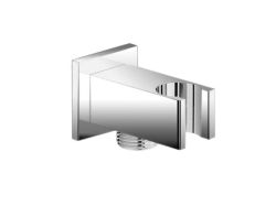 Przyłącze kątowe 1/2" z uchwytem do słuchawki prysznicowej Vedo Square I VSN0042 chrom