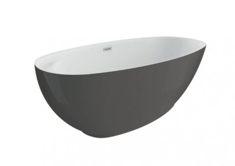 Przejdź do produktu Wanna akrylowa wolnostojąca 160x59x75 cm Kivi Polimat 00476 grafit