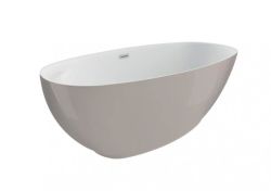 Wanna akrylowa wolnostojąca 160x59x75 cm Kivi Polimat 00475 popiel