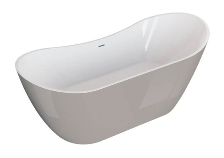 Wanna akrylowa wolnostojąca 180x74x80 cm Abi Polimat 00403 popiel