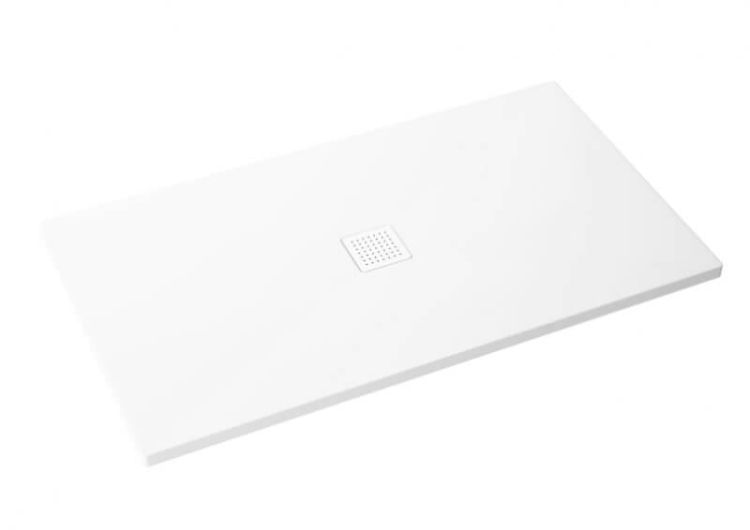 Brodzik prostokątny posadzkowy 140x80 cm Polimat Perfetto 00464 biały mat