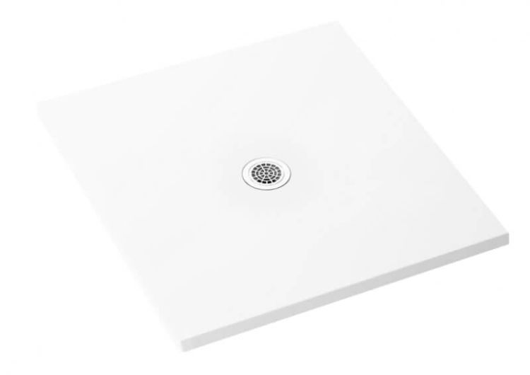 Brodzik kwadratowy 100x100 cm Polimat Fresco 00452 biały mat