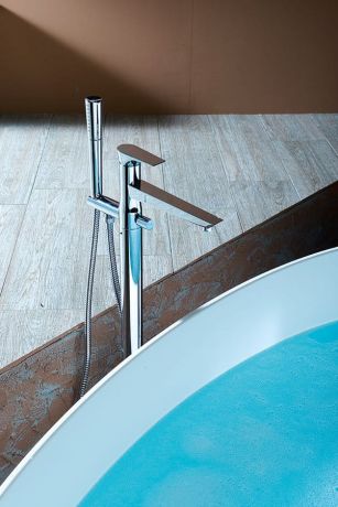 Przejdź do produktu Bateria wannowa wolnostojąca podłogowa Sapho Axamite AX21 chrom
