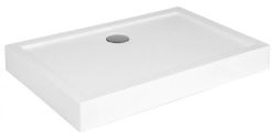 Brodzik prostokątny kompaktowy 100x90 cm Goliat Polimat 00367 biały