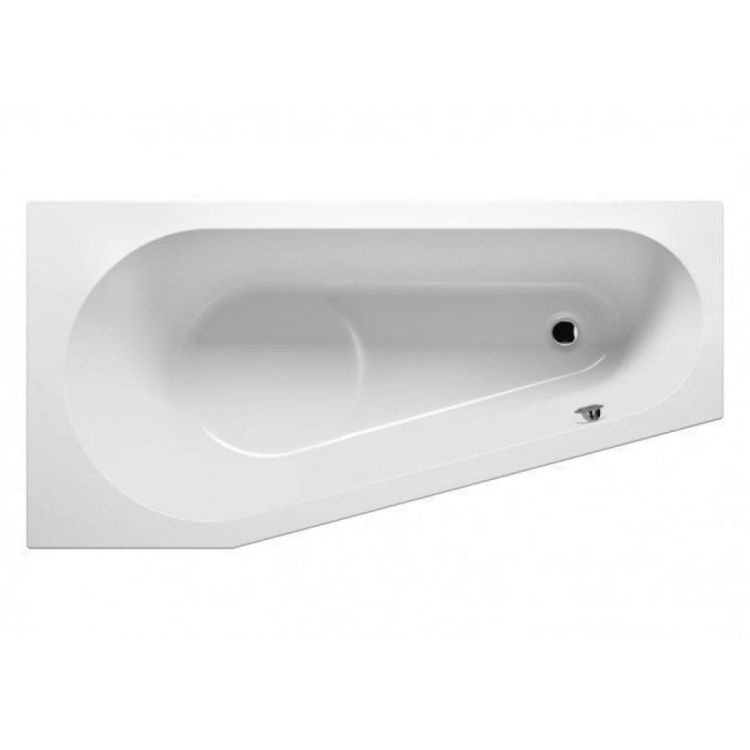 Wanna narożna 150x80 cm Riho Delta Plug&Play B066007005 prawa biały
