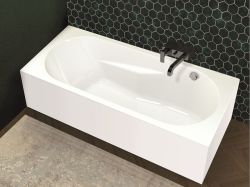 Wanna narożna prostokątna 170x75 cm Riho Lazy Plug&Play B079005005 prawa biały