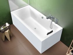 Wanna prostokątna 180x90 cm Riho Lugo Plug&Play B134014005 prawa biały