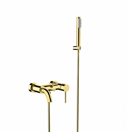 Przejdź do produktu Bateria wannowa ścienna Besco Illusion BW-IS-CZ czarny matt