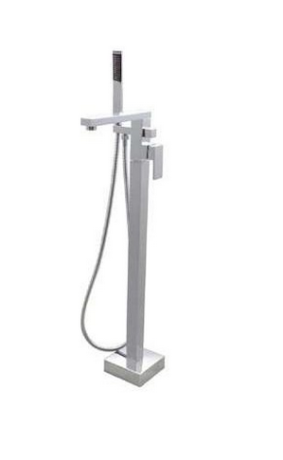 Przejdź do produktu Bateria wannowa wolnostojąca Besco Varium chrom BW-V-CH z zestawem prysznicowym