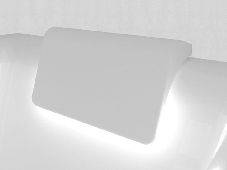 Wanna prostokątna 180x80cm z wydzieloną przestrzenią prysznicową i oświetleniem LED Riho Still Shower BR0500500K00130 prawa LED biały połysk