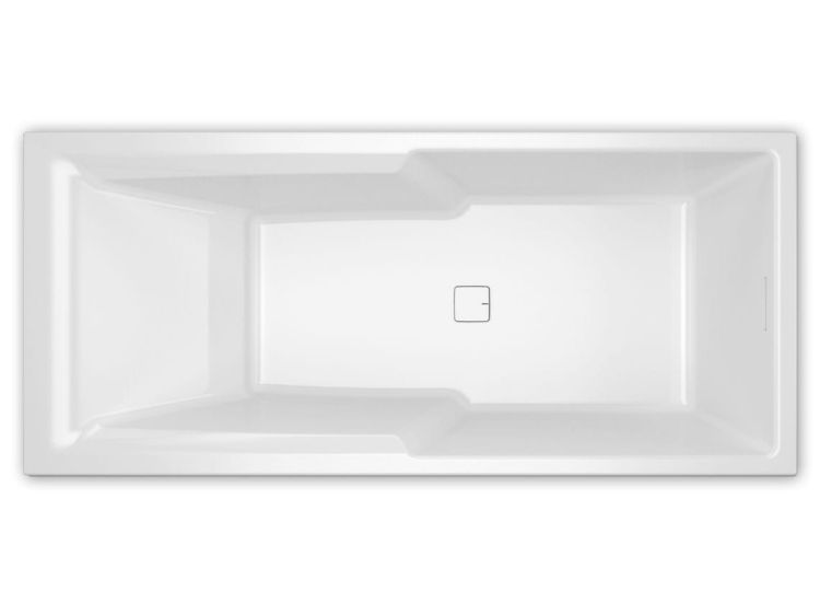 Wanna prostokątna 180x80cm z wydzieloną przestrzenią prysznicową i oświetleniem LED Riho Still Shower B103004005 lewa LED biały połysk