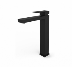 Bateria umywalkowa wysoka Besco Varium/Modern I czarny matt BU-MVI-CZ