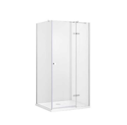 Kabina prysznicowa kwadratowa 90x90 cm Besco Pixa PKP/PKL-90-195C