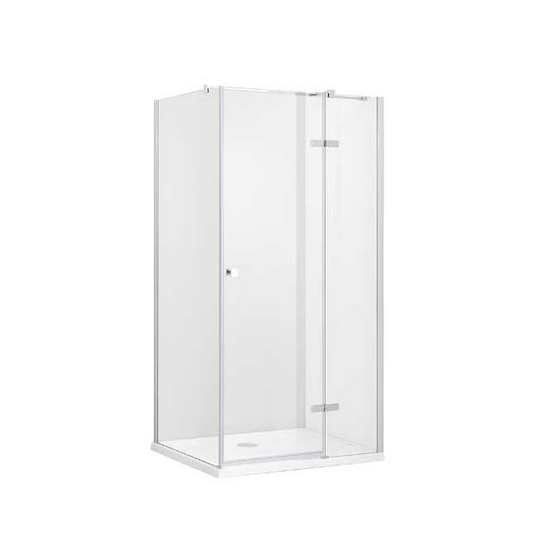 Kabina prysznicowa kwadratowa 90x90 cm Besco Pixa PKP/PKL-90-195C