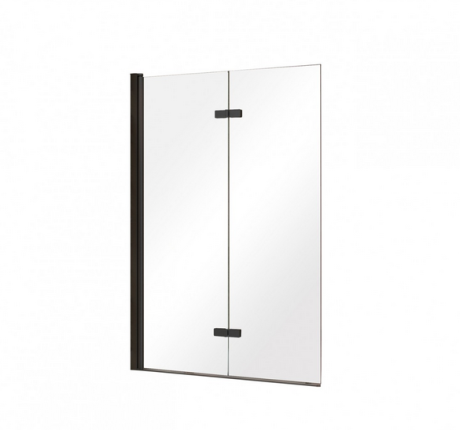 Przejdź do produktu Parawan nawannowy dwuskrzydłowy Besco Lumix Black 100x145 cm PLB-2S