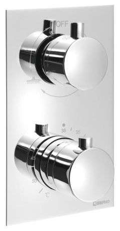 Przejdź do produktu KIMURA bateria prysznicowa podtynkowa, termostatyczna, 2 wyjścia, chrom