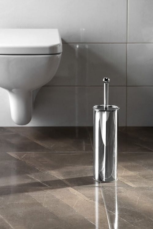 SIMPLE LINE szczotka WC walec, polerowana stal nierdzewna