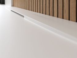 Brodzik kwadratowy płaski Riho Isola - nowoczesny odpływ