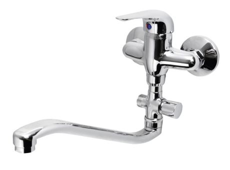 Przejdź do produktu AQUALINE 35 bateria umywalkowa/wannowa ścienna,  chrom