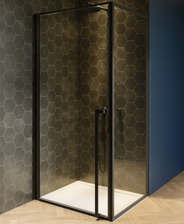 Kabina prysznicowa prostokątna 100x90 cm Riho Lucid GD201 G005014121 czarny