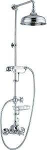 SASSARI zestaw prysznicowy z baterią termostat. wys. 1250mm, chrom