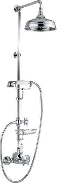 SASSARI zestaw prysznicowy z baterią termostat. wys. 1250mm, chrom