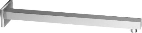 Przejdź do produktu Ramię prysznicowe kwadratowe niskie, 400mm, chrom