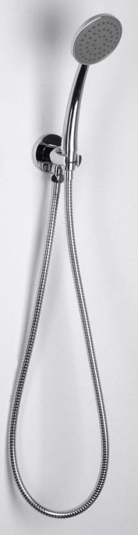 Przyłącze kątowe z uchwytem, okrągłę, chrom