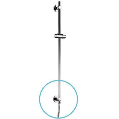 Przejdź do produktu Uchwyt prysznicowy z odpływem wody, przesuwny, okrągły, 720mm, chrom