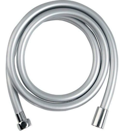 SOFTFLEX wąż prysznicowy plastikowy gładki, 150cm, srebrny/chrom