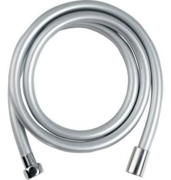 SOFTFLEX wąż prysznicowy plastikowy gładki, 150cm, srebrny/chrom