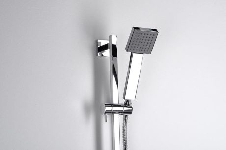 Przejdź do produktu Rączka prysznicowa 245mm, kwadrat, ABS/chrom