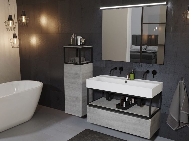 Umywalka ceramiczna 61x46 cm Riho Livit Glaze Top W006001005 biała