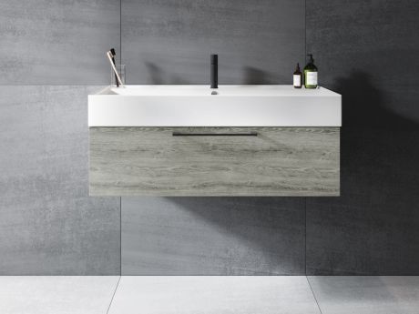 Przejdź do produktu Umywalka ceramiczna 81x46 cm Riho Livit Glaze Top W006003005 biały połysk