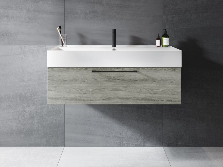 Umywalka ceramiczna 81x46 cm Riho Livit Glaze Top W006003005 biały połysk