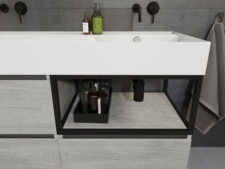 Przejdź do produktu Umywalka ceramiczna 101x46 cm Riho Livit Glaze Top W006005005 biały połysk