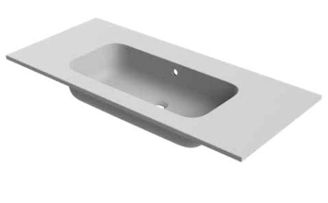 Przejdź do produktu Umywalka Solid Surface 60,5x46 cm Riho Livit Velvet Slim W007001105 biały mat