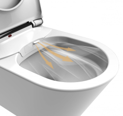 Miska WC z bidetem 2w1 Major Maker Deluxe A biała - funkcja suszenia