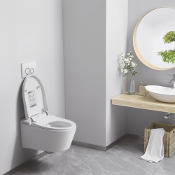 Toaleta z funkcją mycia, suszenia i podgrzewanej deski WC Major&Maker Superior biały