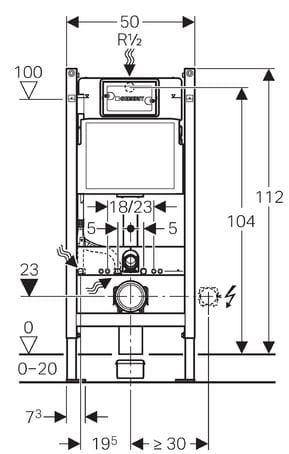 Stelaż podtynkowy Geberit