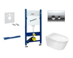Elektroniczna toaleta myjąca ze stelażem podtynkowym Geberit Major&Maker Superior B biały