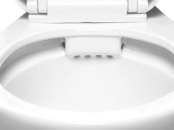 Kompakt WC stojący ze zbiornikiem, spłuczką i deską wolnoopadającą Kerra Niagara biały połysk