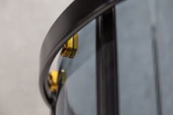 Kabina prysznicowa półokrągła 80x80 cm ze złotym uchwytami Kerra Tiara Gold czarny