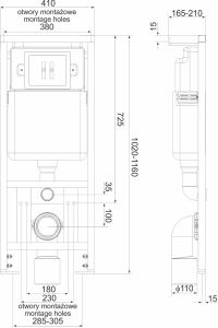 Stelaż podtynkowy K-50 FIT