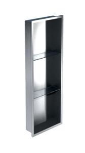 Półka łazienkowa wnękowa do zabudowy 32,5x92,5x10 cm ze stali nierdzewnej MCJ B.PWNP 900/10